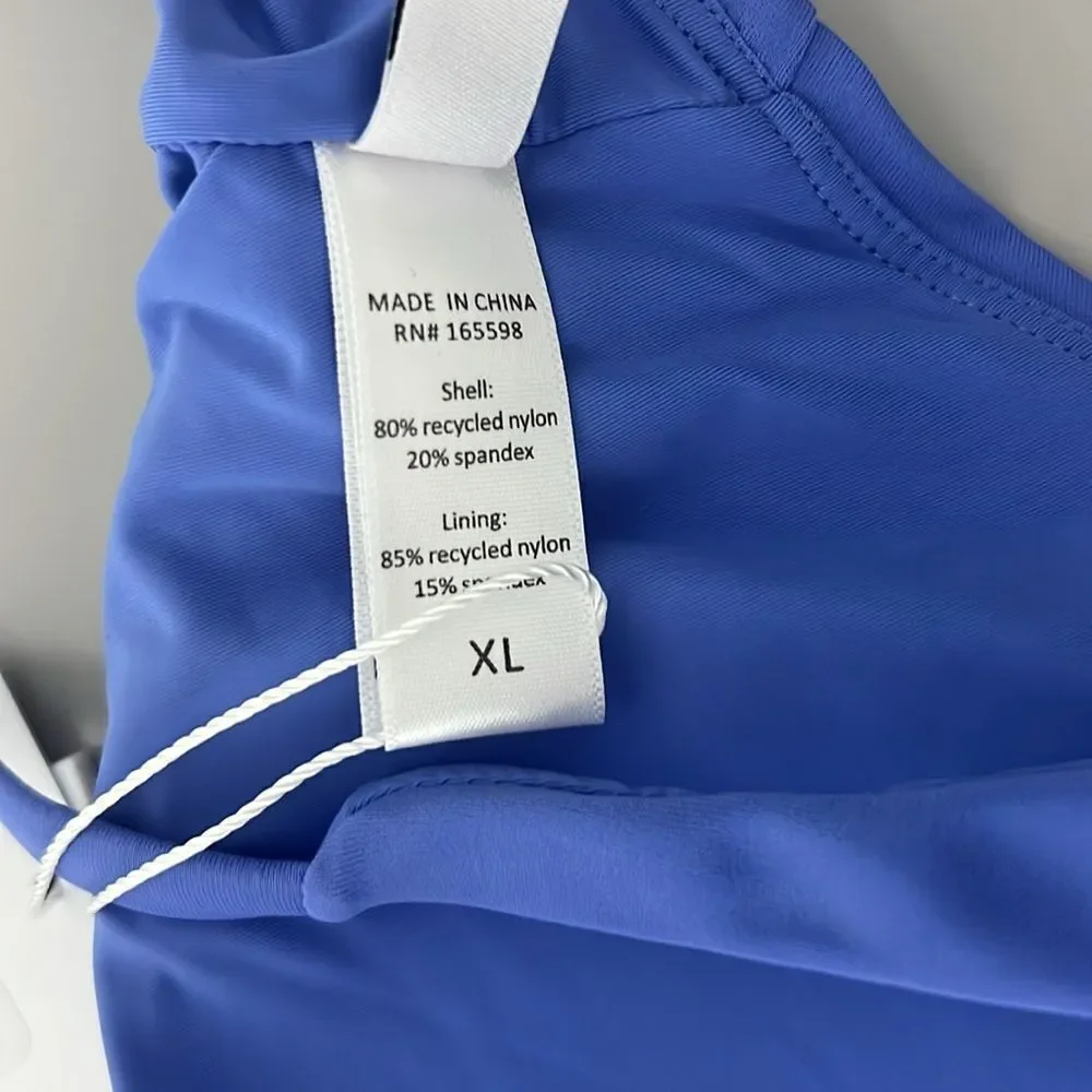 NWT Andie Swim The Crete Top Eco Nylon in Periwinkle Size XL